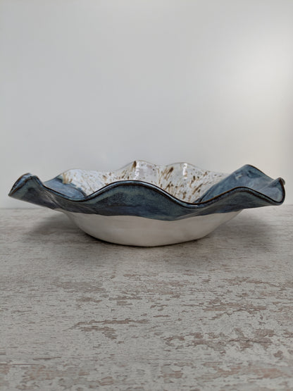 Unieke handgemaakte Denim-look decoratieve fruitschaal